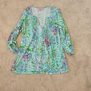 Lilly Pulitzer Southern Chatm Braylen top Sz Small